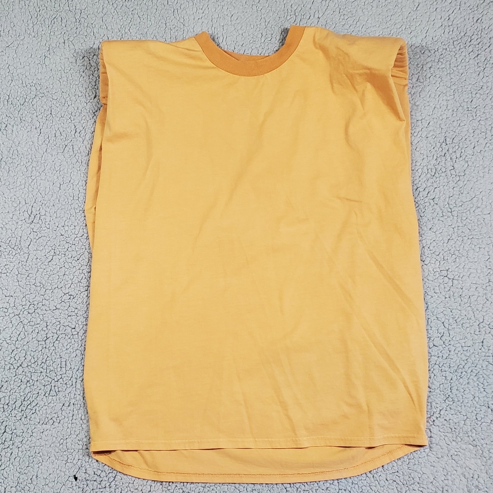 Sandrine Rose Golden Shoulder Pad Shirt Size Small Sold By‎ Free People Gorpcore
